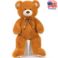MorisMos 47inch Giant Teddy Bear Stuffed Animal 4ft, Big Teddy Bear Plush for Ba