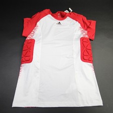 adidas Techfit Padded Compression Top Men's White/Red New with Tags
