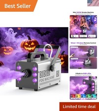 Safe Powerful 500W Fog Machine with Colorful RGB Lights for Any Occasion