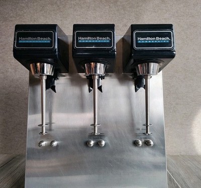 Hamilton Beach Commercial Triple Head Millshake Drink Mixer Stainless Tested Yup