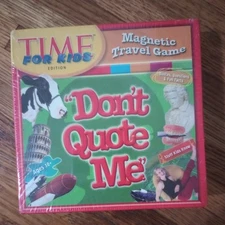 Sealed Box: Don’t Quote Me (Time For Kids Edition) - Magnetic Travel Game, BN 