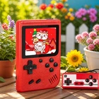 Generic Handheld Retro Game Console 500 Built-In Games Rechargeable Red New