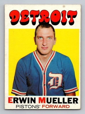 1971-72 Topps Basketball #31 ERWIN MUELLER Detroit Pistons