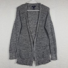 Gap Open Front Cardigan Sweater Women's Size Small Light Gray Marl