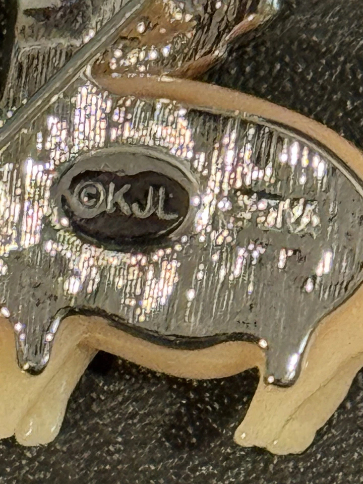 Vintage Kenneth J Lane Rare When Pigs Fly Brooch Pin, QVC KJL Excellent - Image 4 of 4