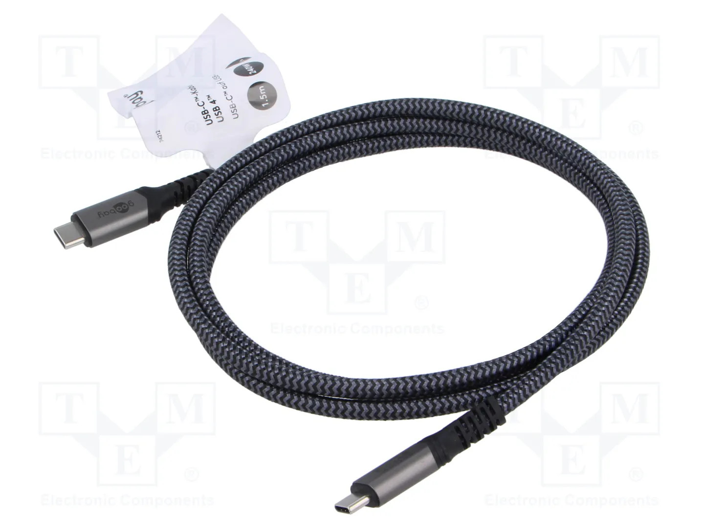 Goobay - Câble USB4 Type-C Mâle vers Mâle - Câble de données et recharge rapide haute performance - Image 3
