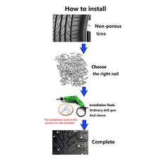 ⁺2019 New Model Snow Screw Tire Studs Anti Skid Falling Spikes Wheel Tyres