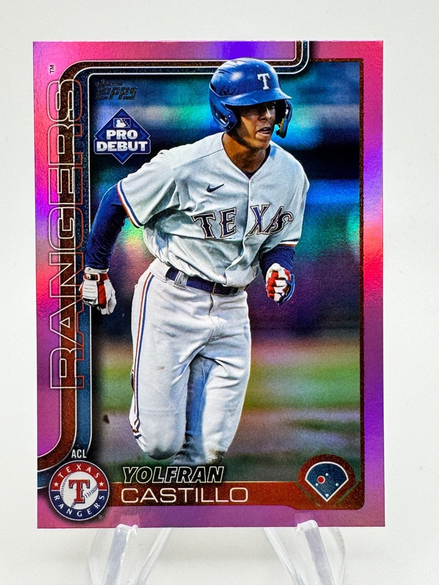 2025 Topps Pro Debut YOLFRAN CASTILLO Pink Fuchsia Foil /199 #PD51