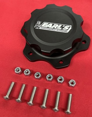 EARLS 166016 Earl's ERL Fuel Cell Cap 4.438  6 Bolt Flange 3  Opening