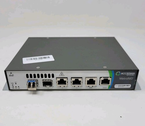 Accedian Networks 501-043-01 4-port SFP network switch! GT-AC MetroNID ...
