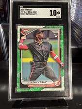 2024 Bowman - Elly De La Cruz #22 Green Border /99 (RC) Gem Mint 10