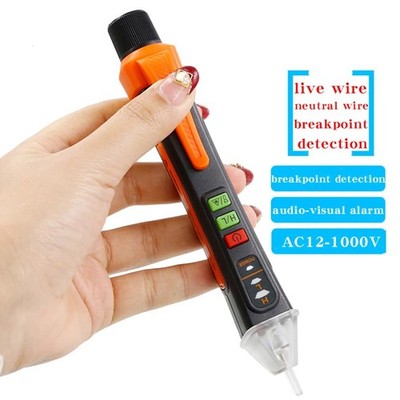 Spannung Stift Elektrischer Strom Alarm Detektor Tester UK 1AC-D Volt Berührungslos