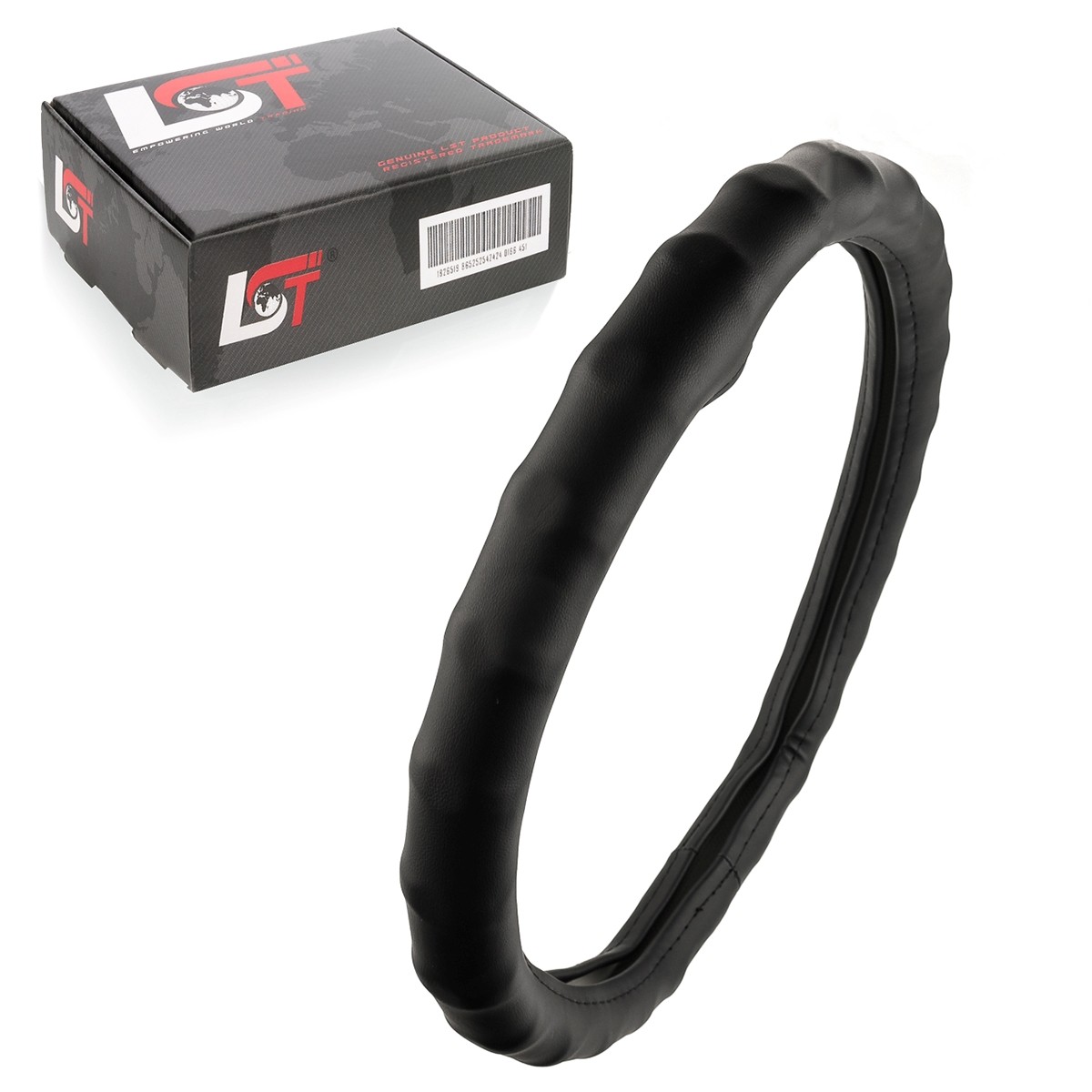 Steering Wheel Cover Ø 38x9 CM Schwarz for audi 80