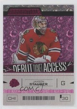 2023 Upper Deck Credentials Debut Ticket Access Pink /49 Jaxson Stauber #105 2fn
