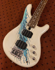 Yamaha MOTION BASS III Guitar 24 Fret Medium Scale White Very Good Cond READ