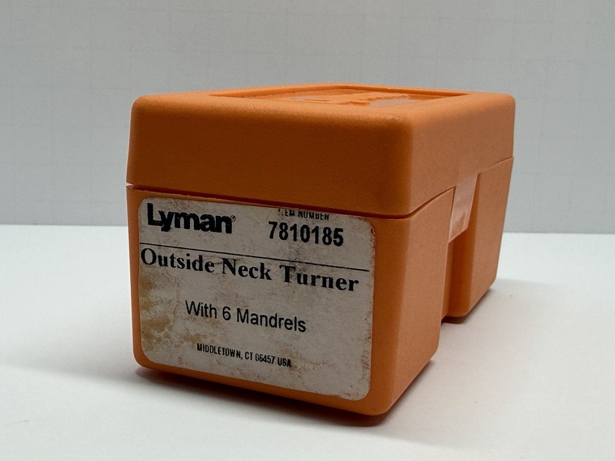 Lyman 7810185 Outside Neck Turner w/ 6 Mandrels + Cutter Pack
