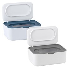 2Pcs Baby Wipes Dispenser, Wipe Holder for Baby Adult, Keeps Wet Tissue Fre...
