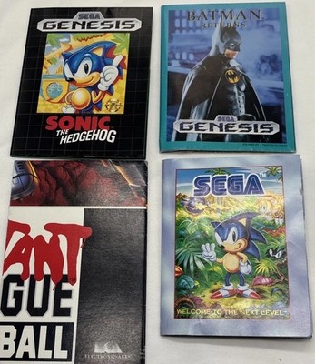4 Sega Genesis posters, Mutant League, Sonic 2 Eternal Champion Toe Jam & Earl