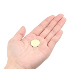 Pack of 40 Brass Stamping Blank Round Tag 20mm Dia 0.4mm Thick for Craft DIY