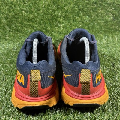 Hoka One One Challenger ATR 6 GTX Mens 9.5D Trail Running Shoes Navy Yellow Hoka One One Challenger ATR 6 Blue - 1106510-OBGS for sale  main image 4