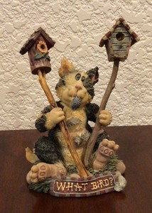 Boyds Bears & Friends Purrstone Collection "CHESTER BIRDBREATH" Figurine, 1999