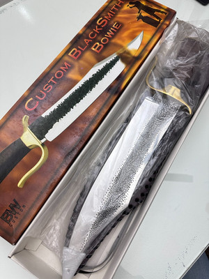 Brian Wilhoite Custom BlackSmith's Bowie 17'' overall length w/sheath and box