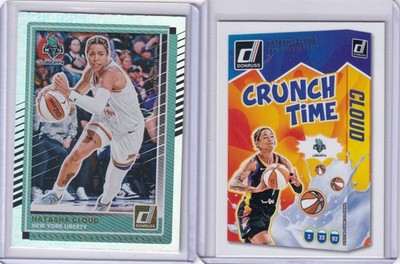 2025 Natasha Cloud Panini Donruss WNBA 2-Card Refractor + Insert Lot