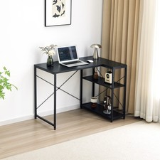 Eckschreibtisch – L-förmiger Gaming-Schreibtisch mit Regalen–Computertisch