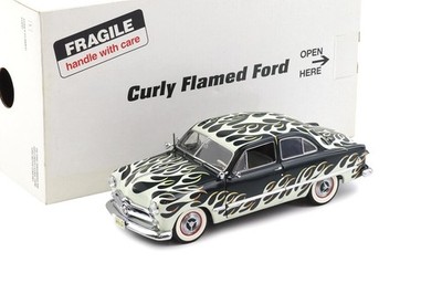 1:24 Danbury Mint 1949 Ford Custom Coupe Curly Flamed dark green with box