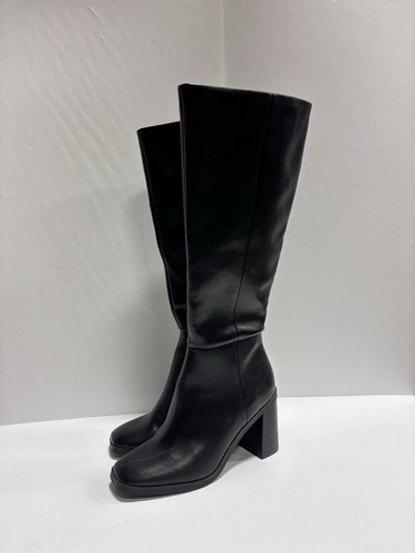 Dolce Vita Damen Flapper, schwarze kniehohe Stiefel, Größe 8,5M, weite Wade - Bild 6 von 8