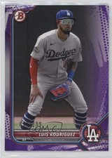 2022 Bowman Prospects Purple Pattern Border 12/199 Luis Rodriguez #BP-47 0s07