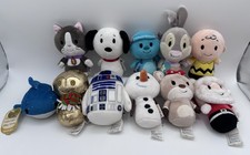 Itty Bittys Hallmark Mixed Lot of 11 Mini Plush Disney Holiday