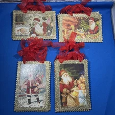 Tax Imports Old World Santa Christmas Decor 13 Pcs 5.5”x 4”