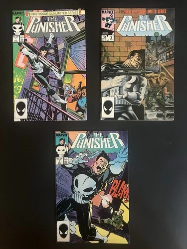 The Punisher & Silver Surfer Vintage Marvel Comic Book Lot(6)  Punisher#1  SS#1s