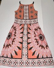 VENUS Boho Dress Women’s Tagged M Sleeveless Tribal Floral Viscose Stretch
