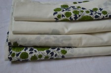 NO TARRIF CHARGES 100 ZK 210 Hand Block Print Floral Fabric 7 Yard 100 Cotton