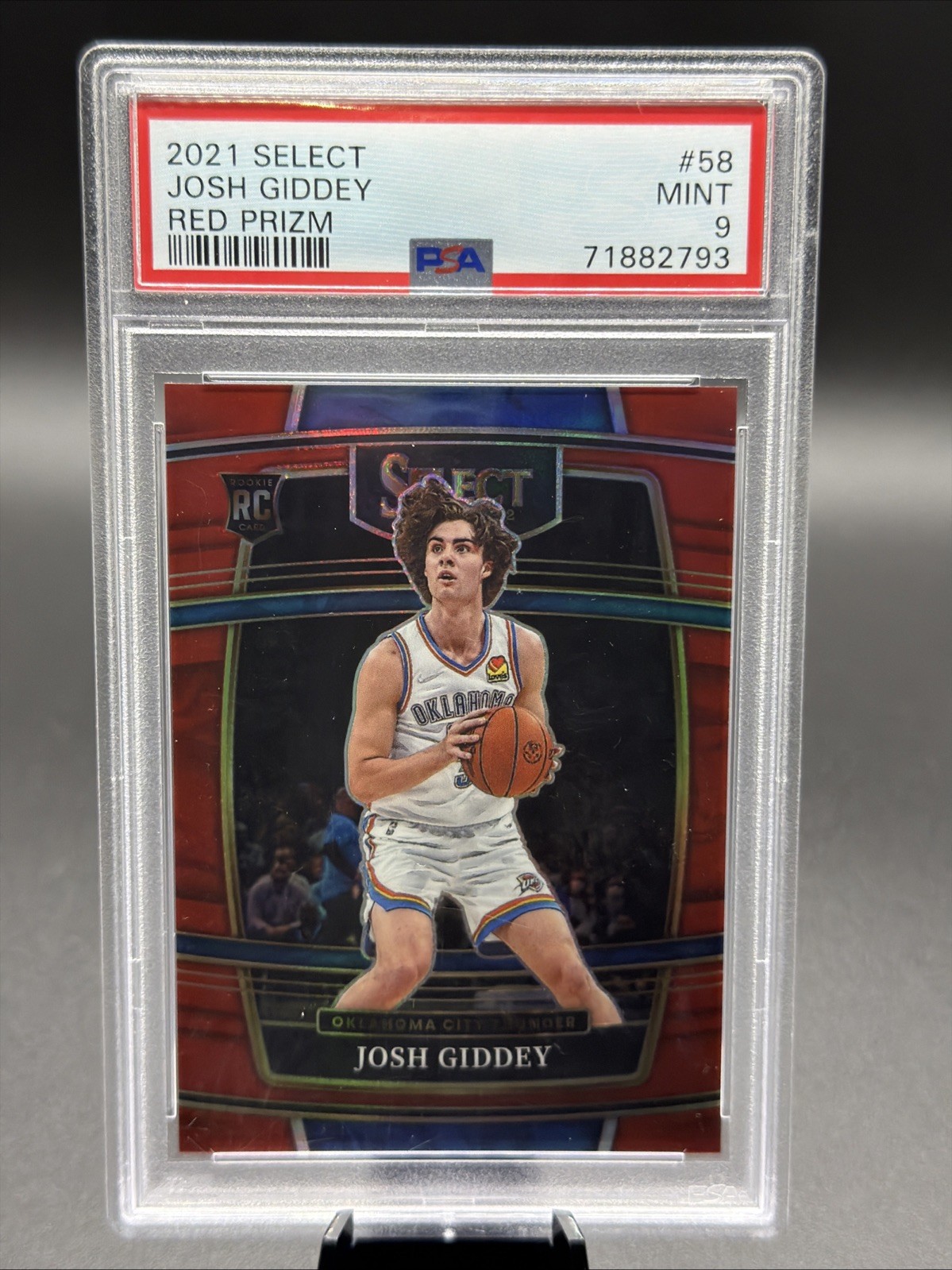 2021-22 Panini Select - Concourse Josh Giddey #58 Red Prizm /199 (RC)