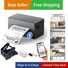 Label Printer, 4x6 Shipping Label Thermal Printer for Packages, Bluetooth Con...