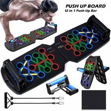 Push Up Board 12 in 1 Fitness Workout Train Gym Muscle Exercise Pushup Stand