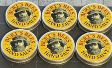 NEW Lot of 6 Burt's Bees Hand Salve .30 0z./8.5g. Travel Size