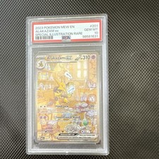PSA 10 Alakazam ex 201/165 SIR Pokemon 151 GEM MINT