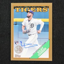 2023 Topps Series 2 - Riley Greene (RC) - /50 1988 Throwback Gold Auto #88BAU-RG