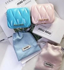 NIB Miu Miu Parfums BLUE Mirror Double Sided Dual Makeup Beauty Novelty GWP