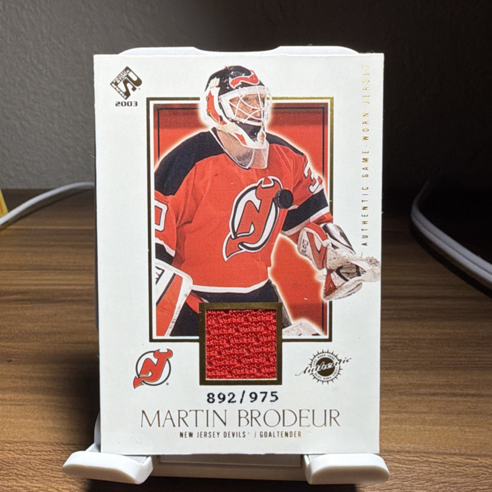 Martin Brodeur Pacific 2002-03 Private Stock Jersey Devils Card #892 /975