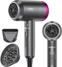 Ionic Blow Dryer 1600W, Portable Fast Drying Negative Ion Hairdryer Blowdryer