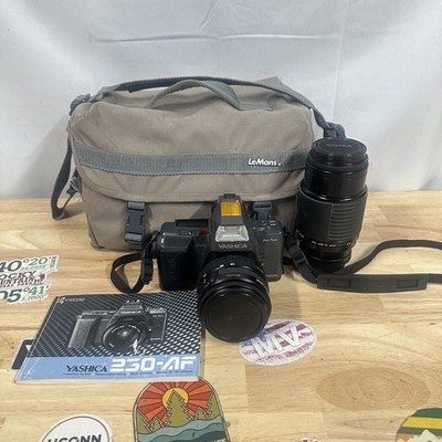 Yashica 230 AF 35mm Film Camera Bundle Yashica 28-85mm Macro Sigma 75-300mm Lens