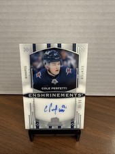2024-25 UD The Cup Hockey Cole Perfetti Enshrinements On Card Auto /99 #E-CO