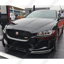 For 16-19 Jaguar XE Painted Black Front Bumper Lip Body Kit Spoiler Splitter