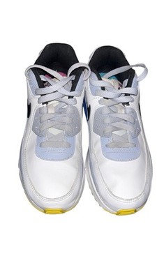 Nike Air Max 90 White Blue Pink Black Yellow Grey Men's Low Top Running Sneakers