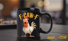Funny Rooster Mug F-CAW-F Coffee Cup Gift